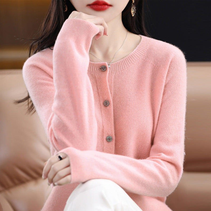 Nicole – Losvallende Cashmere Cardigan voor Dames