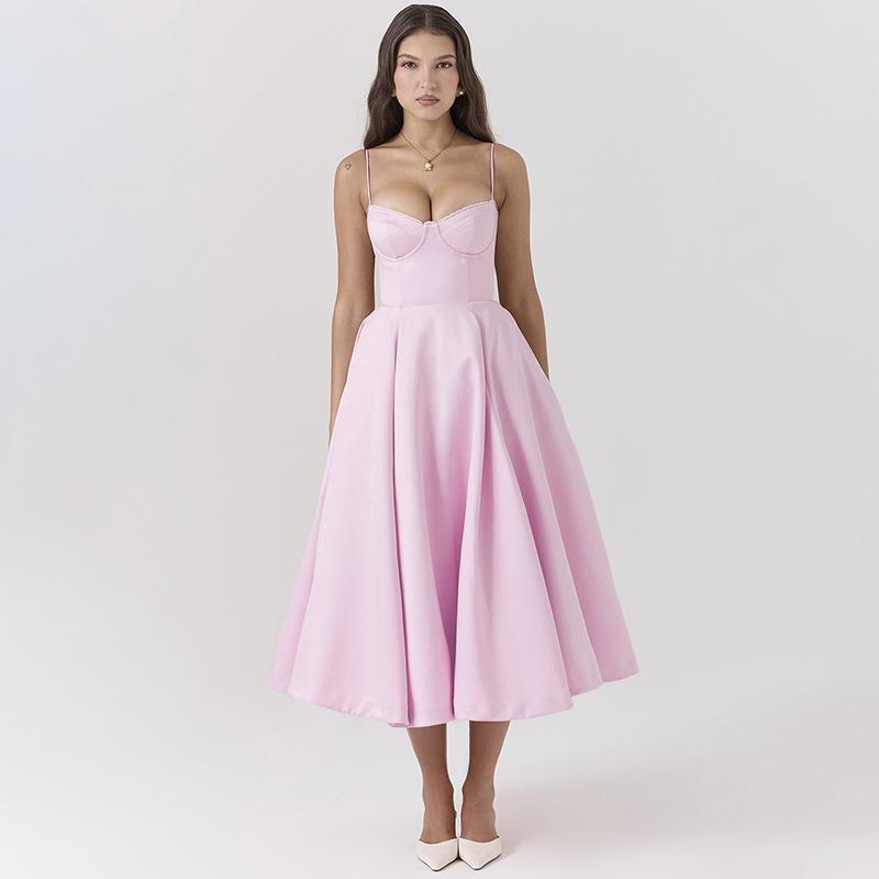 Ruby – Stalen Ring Swing Jurk met Corset