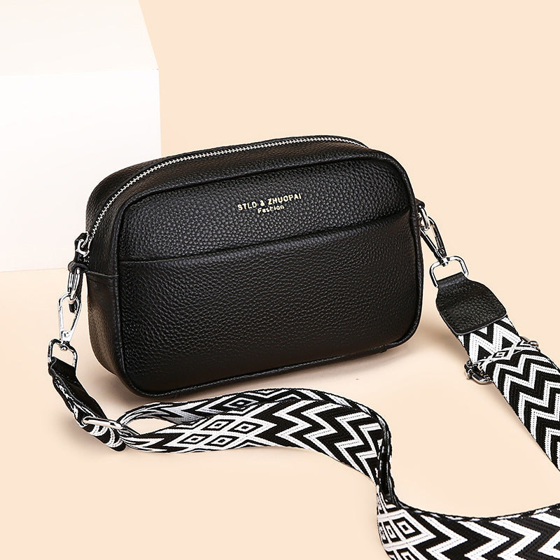 Dames crossbody schoudertas met brede band – Modieus en praktisch voor dagelijks gebruik