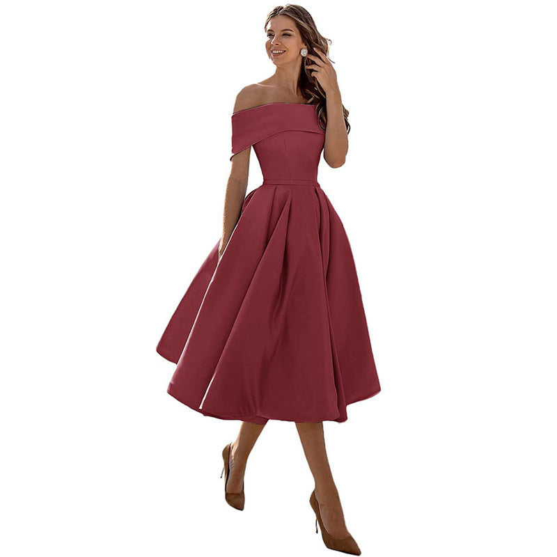 Charlotte – Modieuze Strapless Zijden Feestjurk