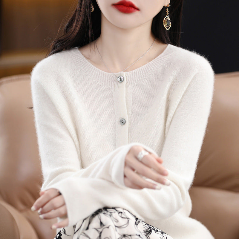 Nicole – Losvallende Cashmere Cardigan voor Dames