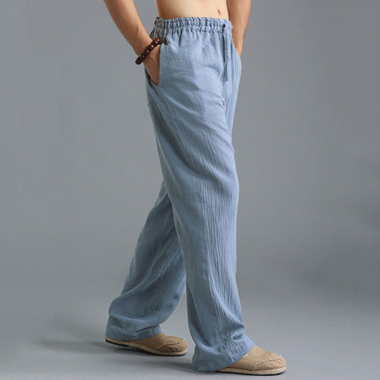 Mick – Ademend Linnen Losse Casual Sportbroek