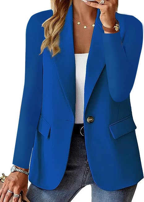 Dames Blazer met Eén Knoopsluiting – Elegante Businesslook voor Werk of Casual Chic