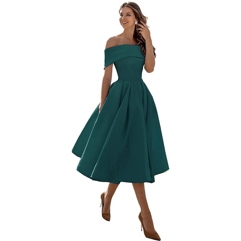 Charlotte – Modieuze Strapless Zijden Feestjurk