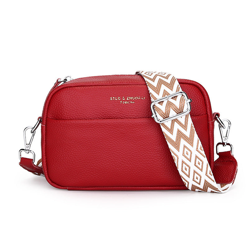 Dames crossbody schoudertas met brede band – Modieus en praktisch voor dagelijks gebruik