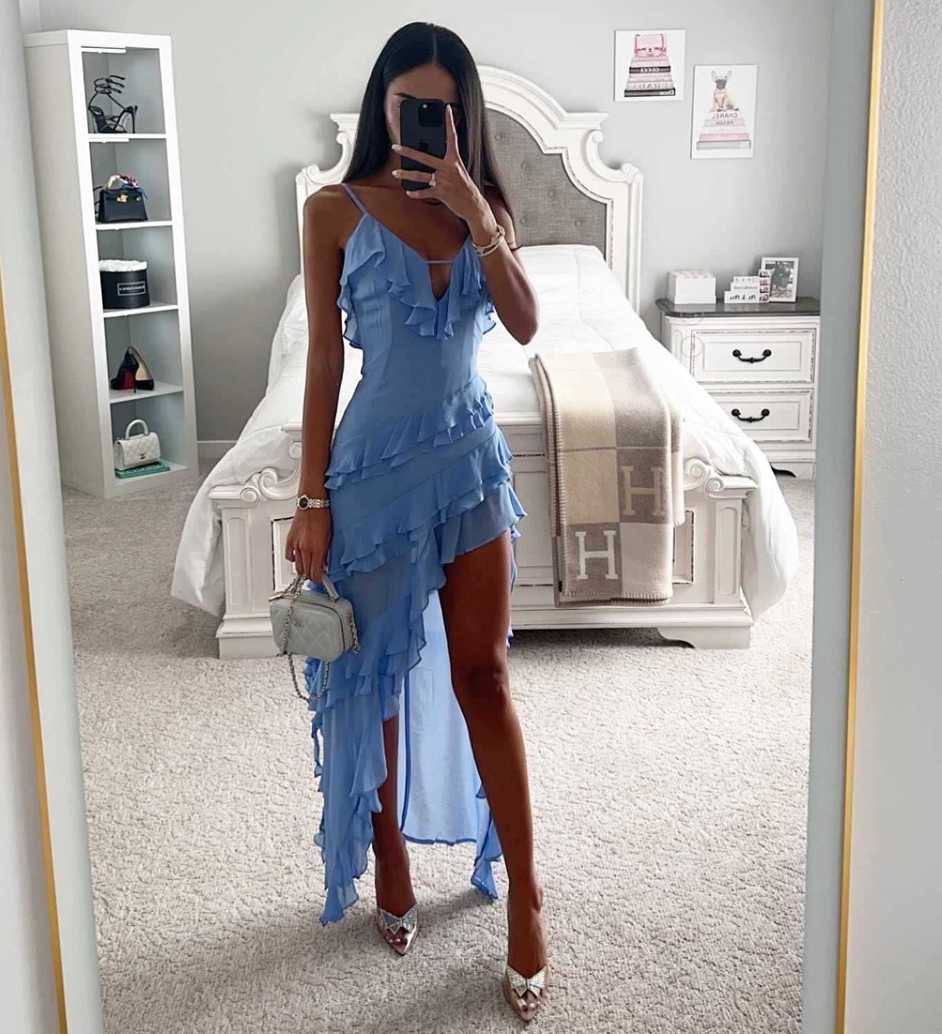 Jacqueline – Sexy Asymmetrische Jurk met Effen Kleur