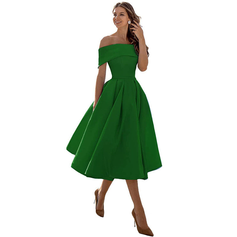 Charlotte – Modieuze Strapless Zijden Feestjurk