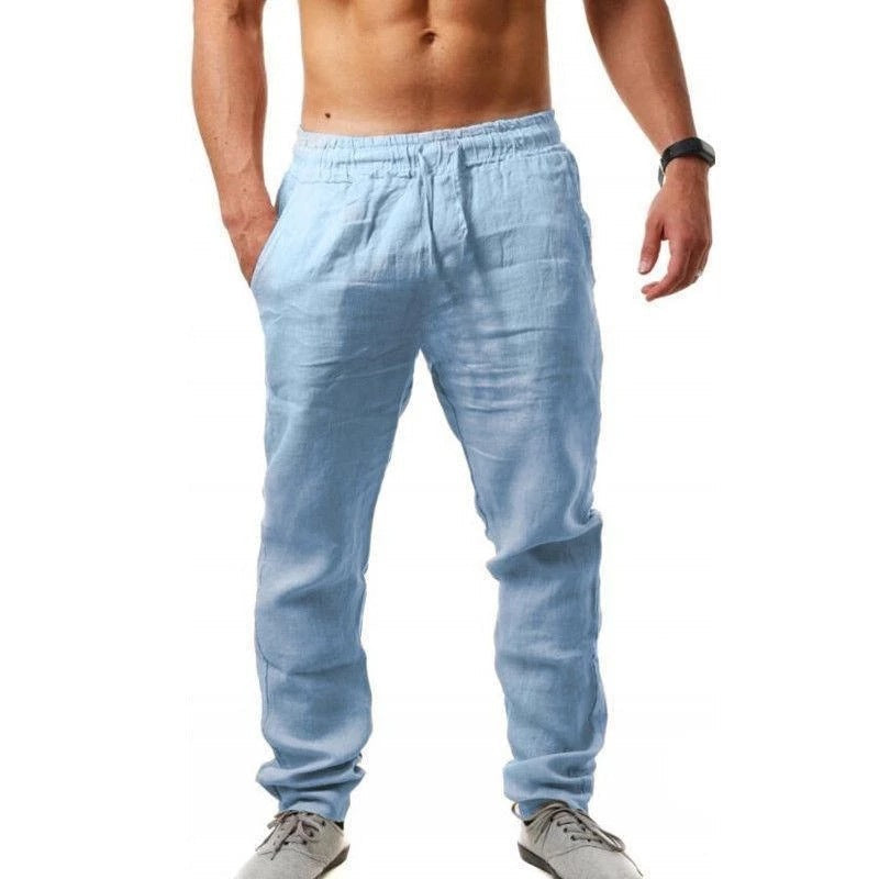 James – Ademend Linnen Vrijetijdsbroek voor Mannen