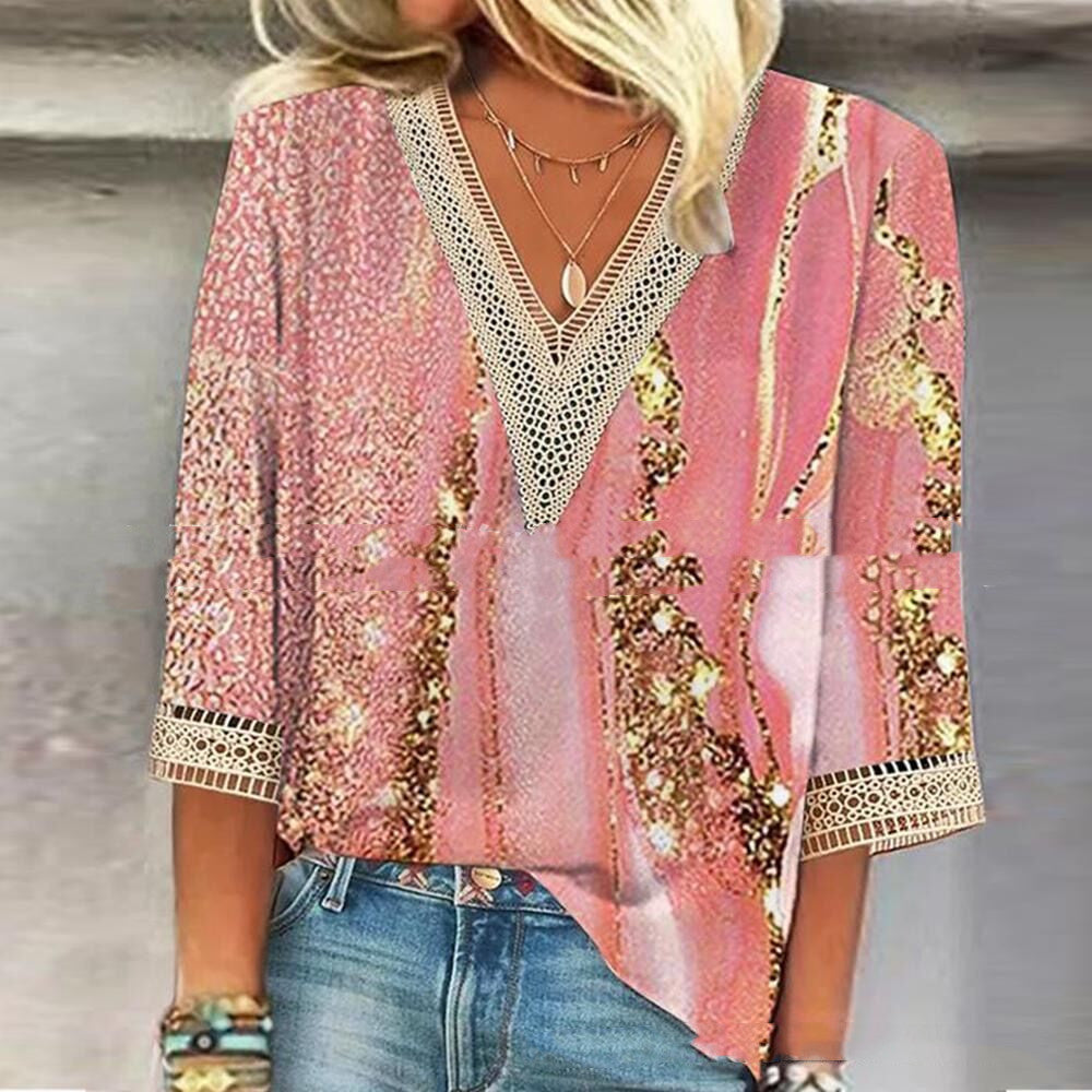 Tanya – Mouwloos Casual T-shirt met Print voor Dames