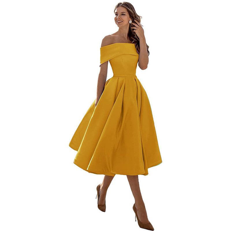Charlotte – Modieuze Strapless Zijden Feestjurk