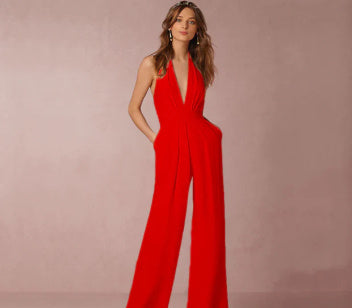 Wendy – Mouwloze Halter Jumpsuit