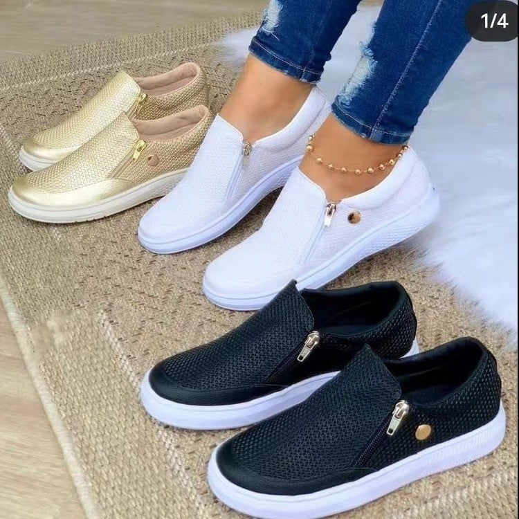 Leah – Casual Sports Rits Sneakers voor Dames