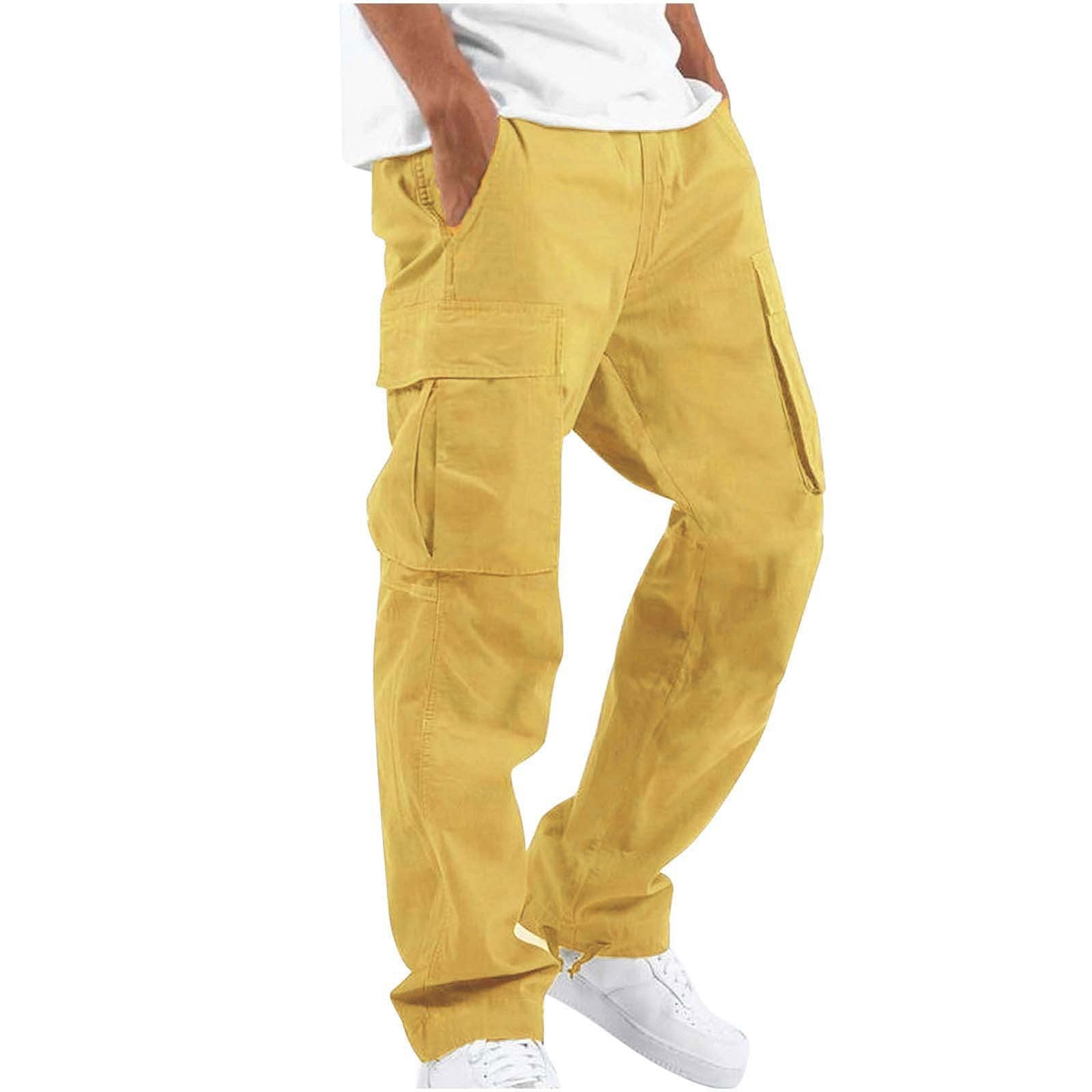 Heren Cargo Broek in Casual Streetwear Stijl met Multifunctionele Zakken