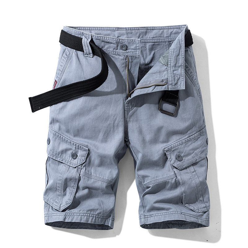 Heren Cargo Shorts met Riem – Functionele Korte Broek met Zakken en Ritssluiting