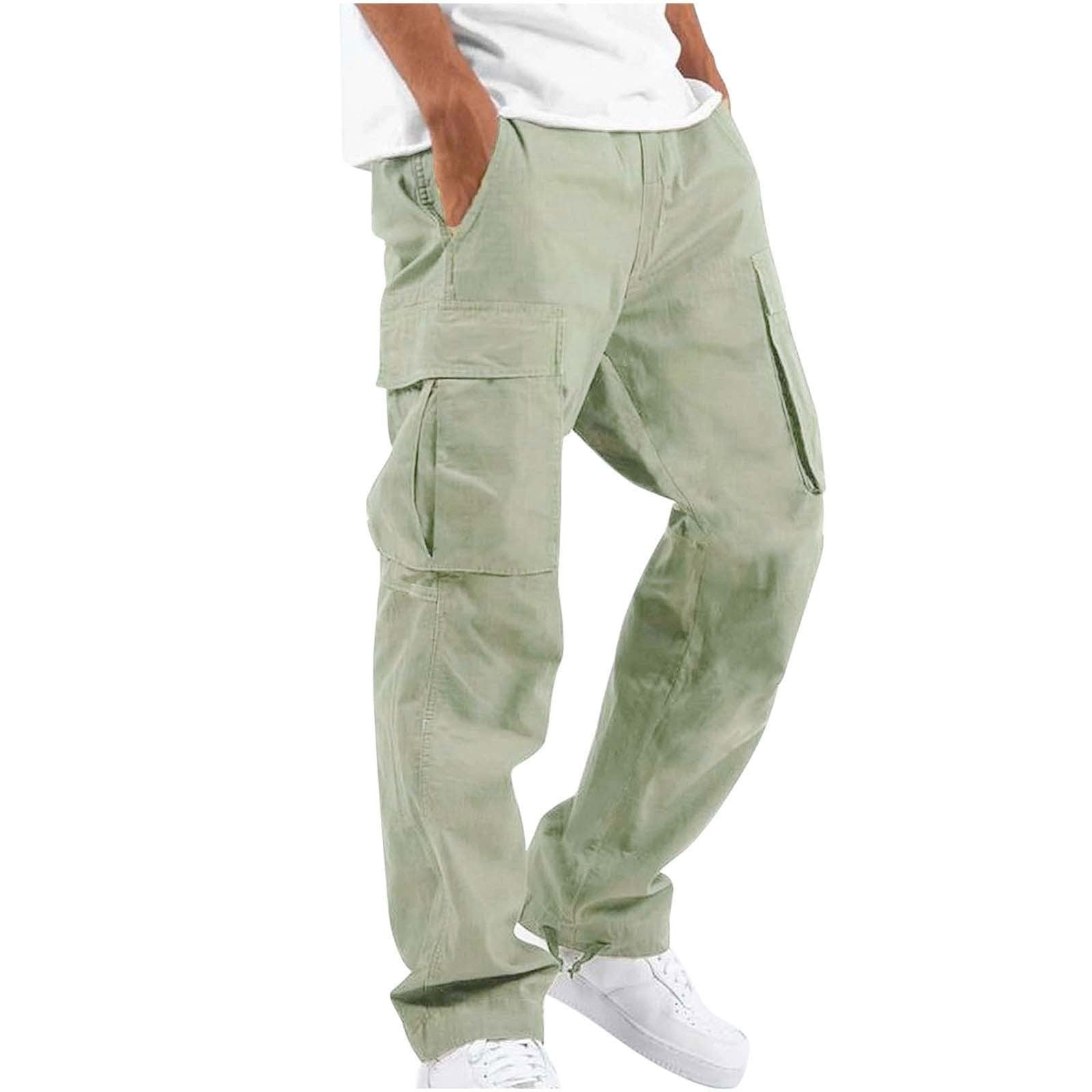 Heren Cargo Broek in Casual Streetwear Stijl met Multifunctionele Zakken