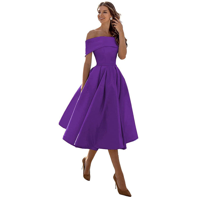 Charlotte – Modieuze Strapless Zijden Feestjurk
