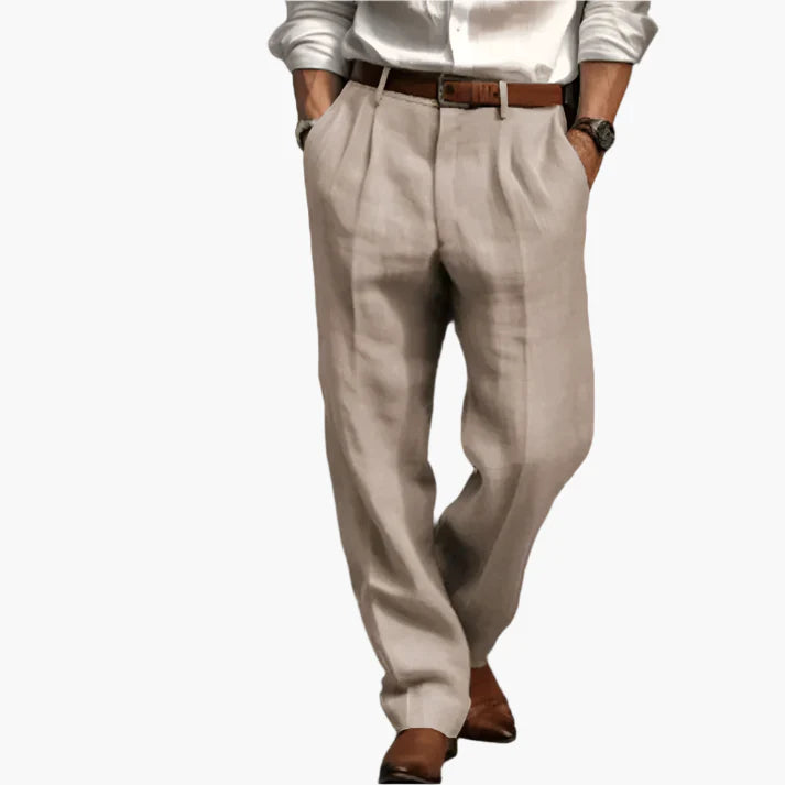 Heren Retro Chino Broek – Klassiek Comfort voor Casual en Zakelijk Gebruik