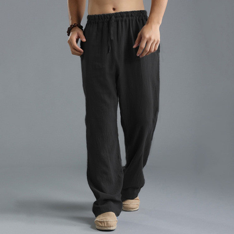 Mick – Ademend Linnen Losse Casual Sportbroek