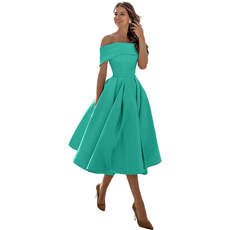 Charlotte – Modieuze Strapless Zijden Feestjurk