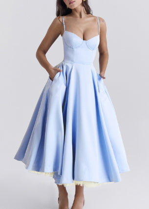 Ruby – Stalen Ring Swing Jurk met Corset