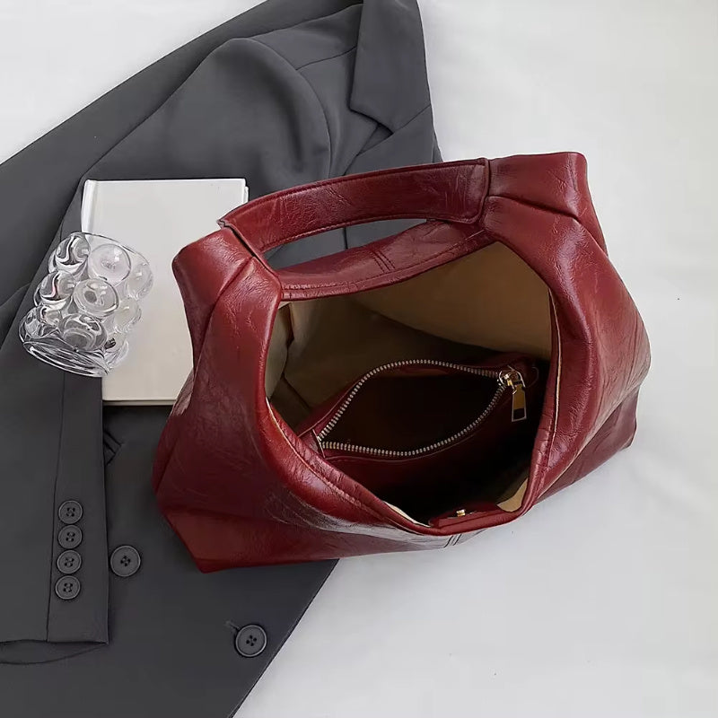 Anna – Vintage Designer Damestas met Grote Capaciteit voor Herfst en Winter