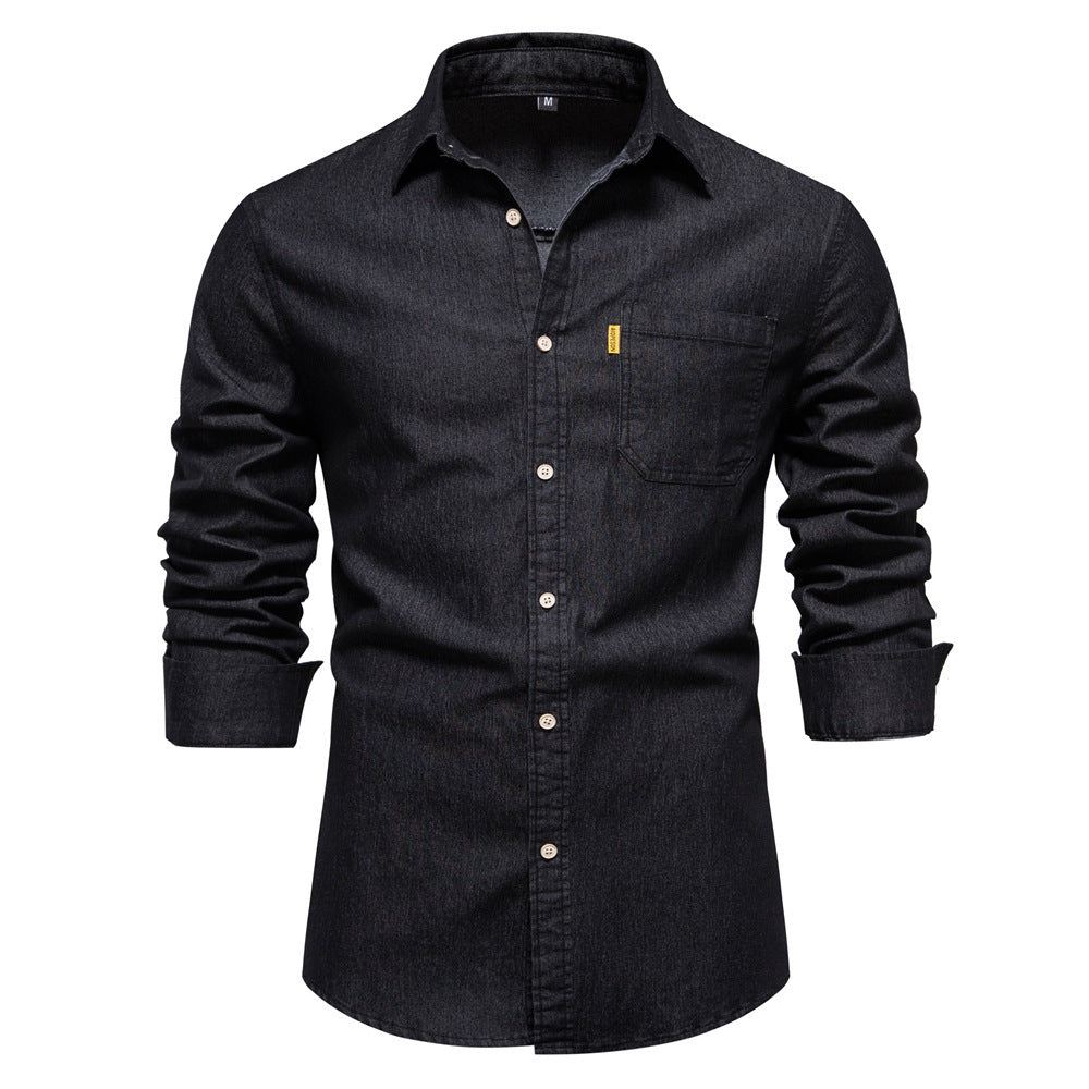 Donald – Casual Denim Overhemd zonder Strijken
