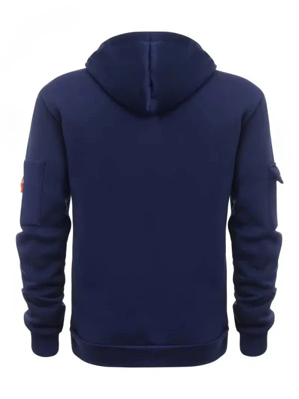 Heren Hoodie met Capuchon en Functionele Zakken – Sportieve Outdoor Stijl
