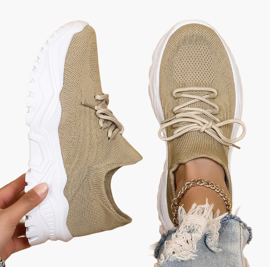 Dames Sneakers met Geavanceerde Orthopedische Zool en Schokdemping – Comfortabele Wandelschoenen voor Dagelijks Gebruik