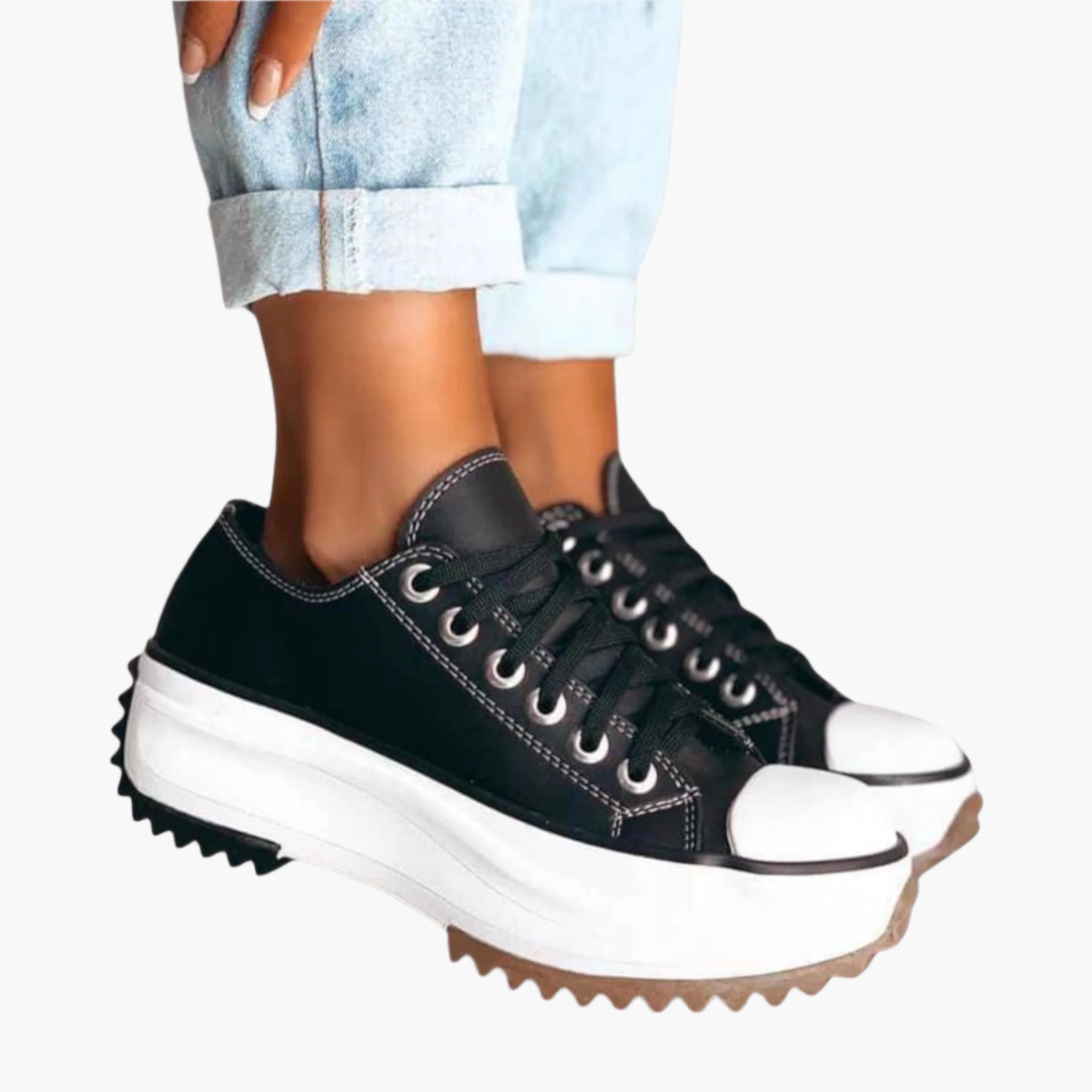Dames Orthopedische Plateau Sneakers – Trendy Comfort en Ondersteuning voor Dagelijks Gebruik