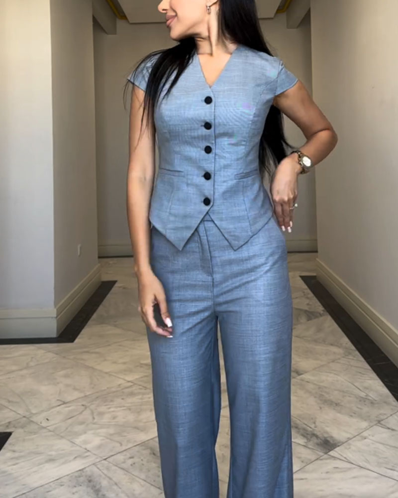 Amy – Set van Blouse en Broek