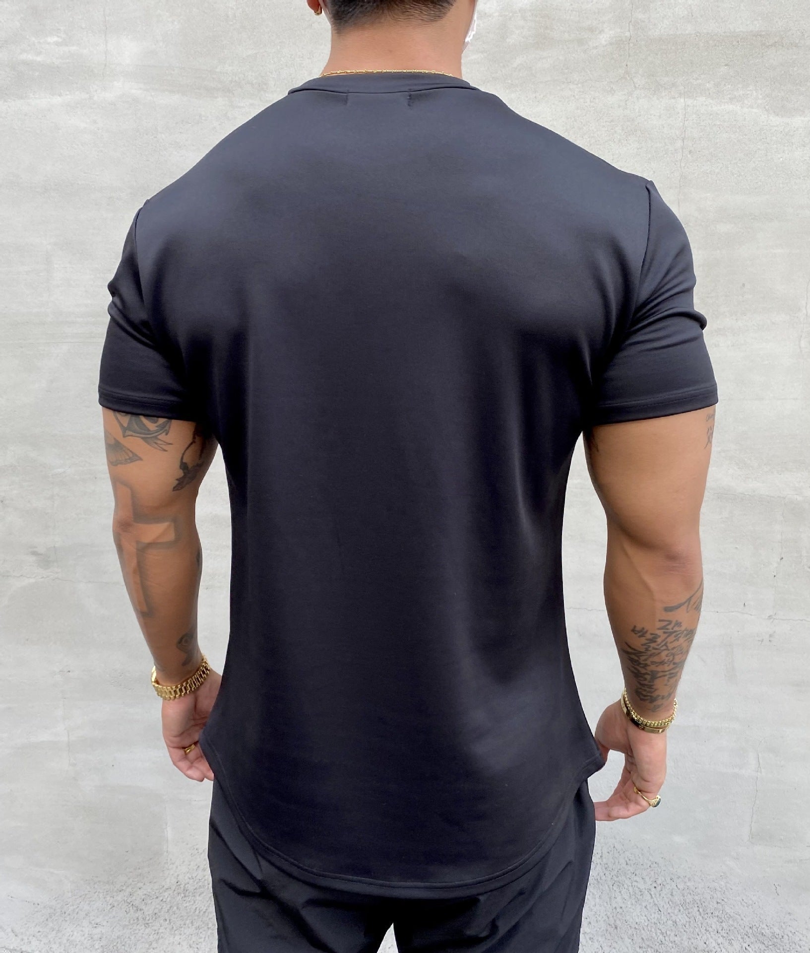 Steven – American Slim Fit Muscle T-shirt met Ronde Hem en Korte Mouwen