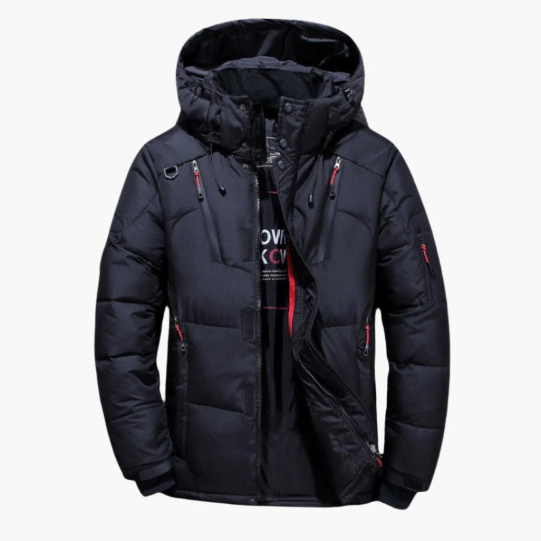 Heren Winterjas Gewatteerd – Sportief & Functioneel Outdoorjack voor Koude Dagen