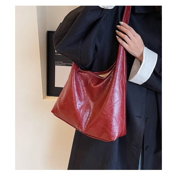 Anna – Vintage Designer Damestas met Grote Capaciteit voor Herfst en Winter
