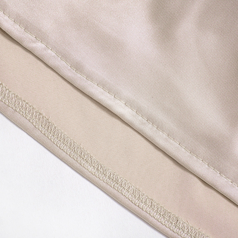 Amelia – One-shoulder Mouwloze Mini Jurk Sexy Slim Rugloze Rok