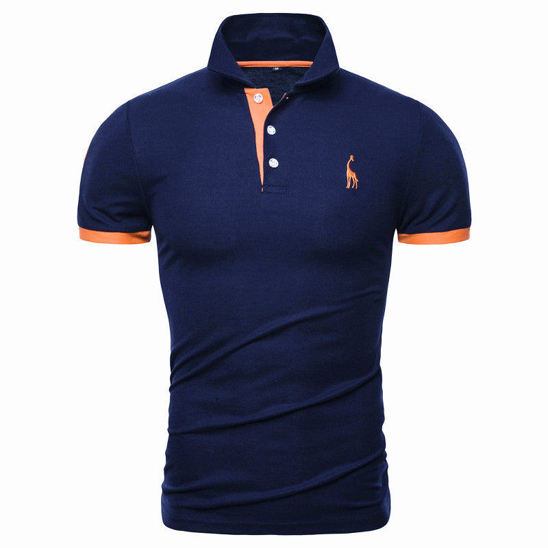 Dennis – Slim Fit Poloshirt met Sportieve Elegantie en Contrastdetails