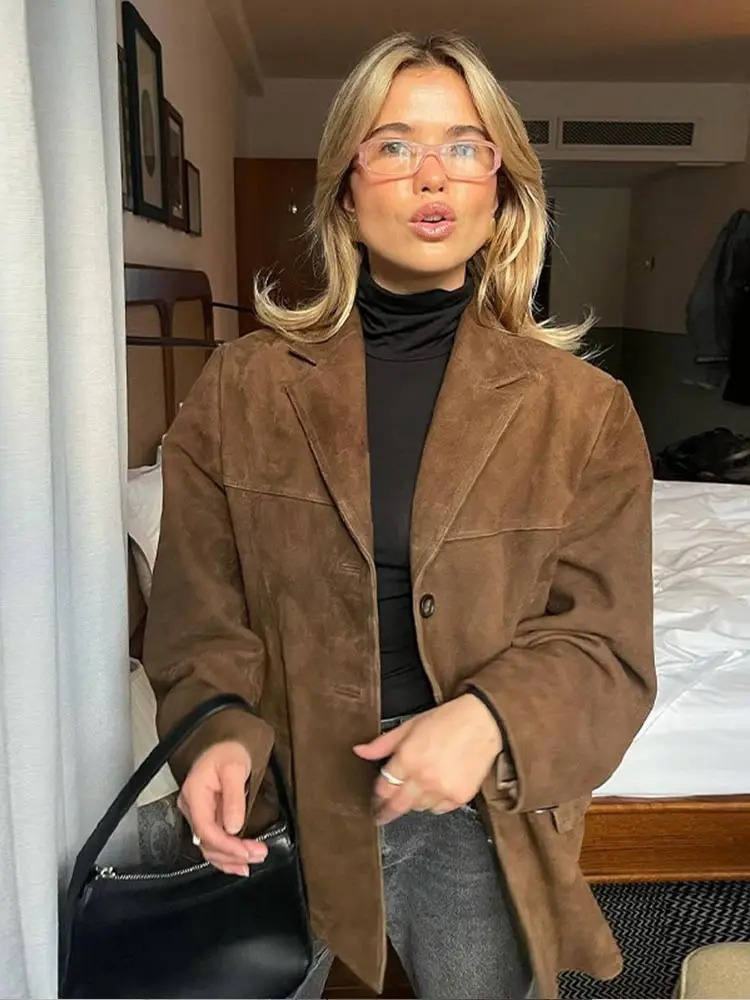 Dames Oversized Blazer Klassiek en Modieus voor Herfst en Winter