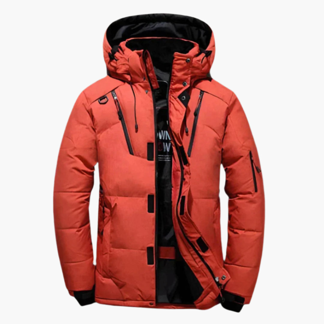 Heren Winterjas Gewatteerd – Sportief & Functioneel Outdoorjack voor Koude Dagen