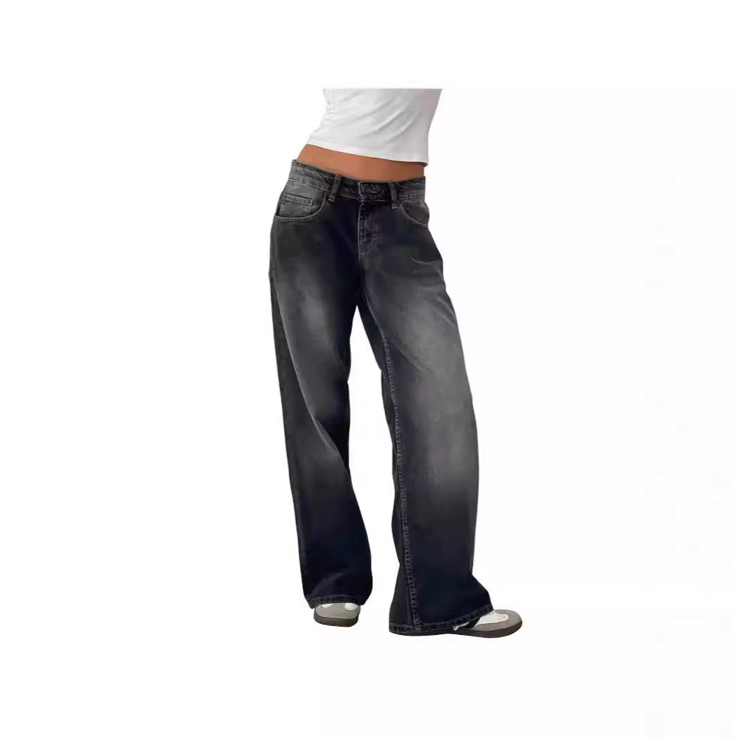 Vanessa – Brede Denim Broek met Vrouwelijke Snit