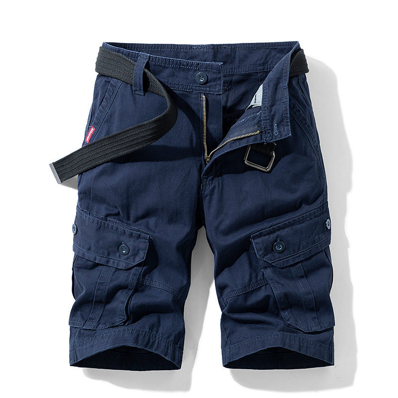 Heren Cargo Shorts met Riem – Functionele Korte Broek met Zakken en Ritssluiting