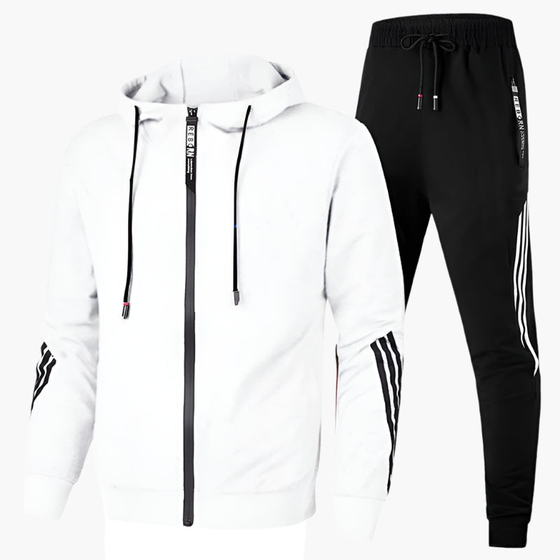 Heren Sportief Trainingspak met Capuchon – Comfortabele Casual Set voor Dagelijks Gebruik