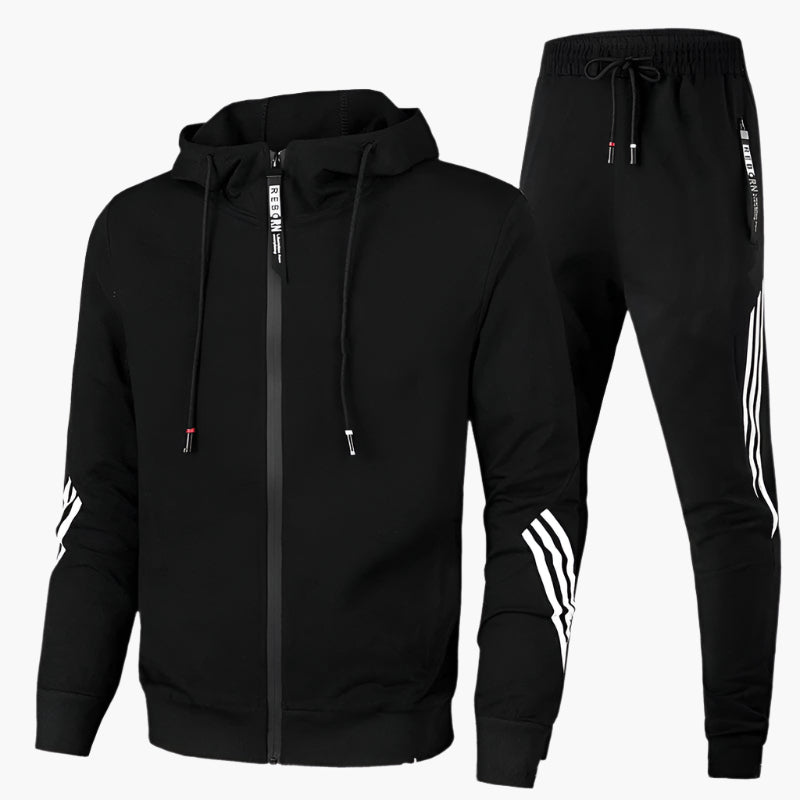Heren Sportief Trainingspak met Capuchon – Comfortabele Casual Set voor Dagelijks Gebruik
