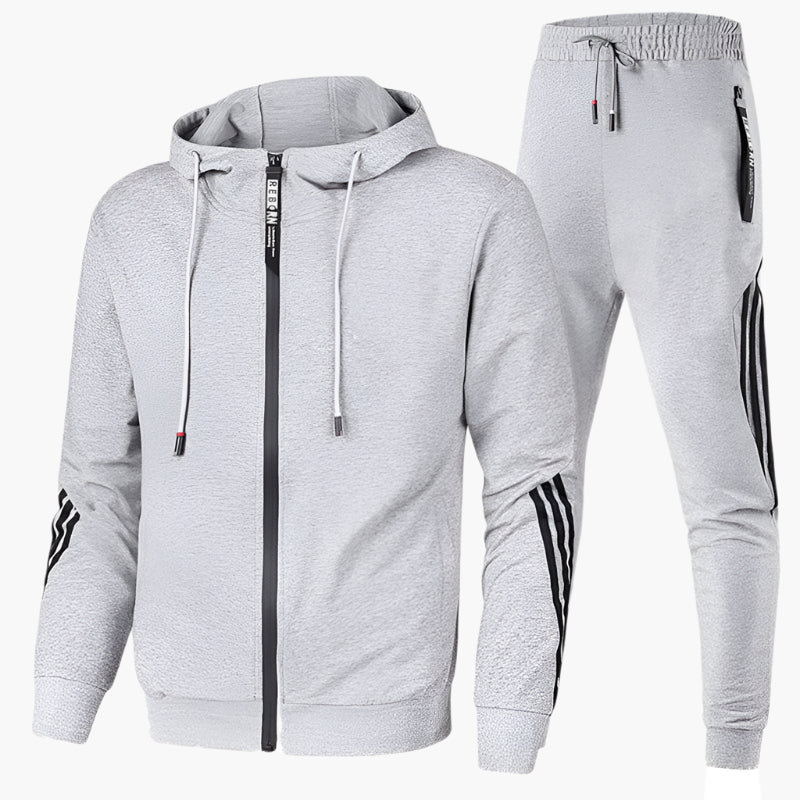 Heren Sportief Trainingspak met Capuchon – Comfortabele Casual Set voor Dagelijks Gebruik