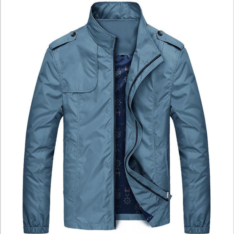 Heren Casual Slim Fit Jas – Stijlvolle Outdoor Vrijetijdsjas voor Herfst