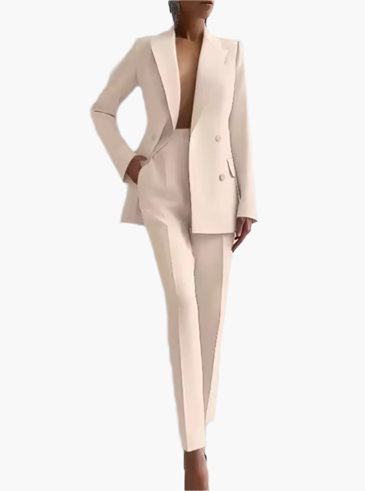 Dames Blazer Broekpak – Elegante Business Suit voor Kantoor en Feestelijke Gelegenheden