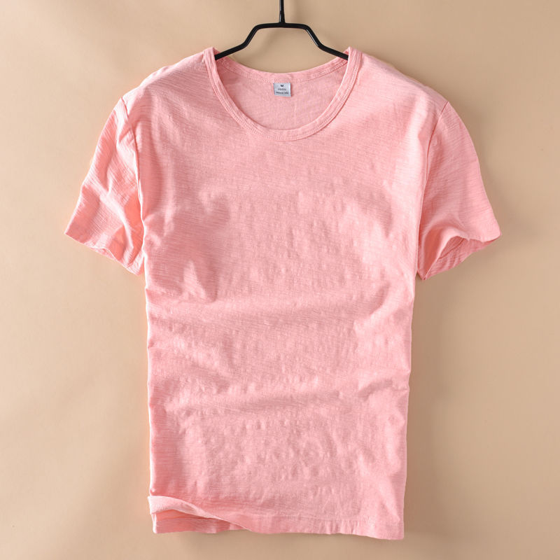 Tim – Ademend Kortemouwen T-shirt in Effen Kleur