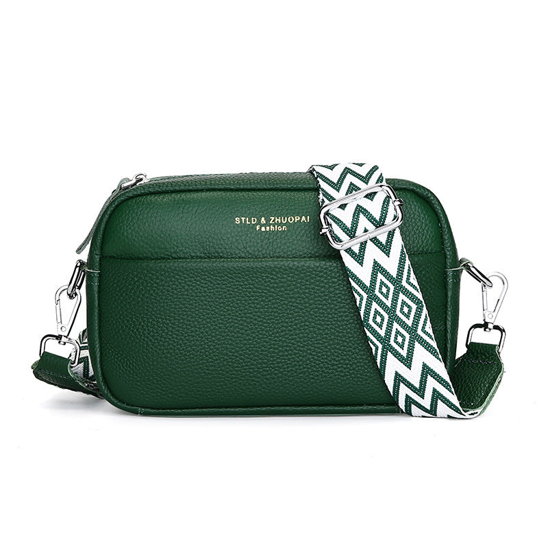 Dames crossbody schoudertas met brede band – Modieus en praktisch voor dagelijks gebruik
