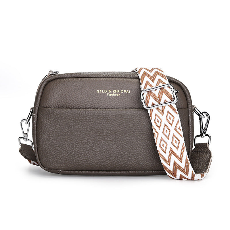 Dames crossbody schoudertas met brede band – Modieus en praktisch voor dagelijks gebruik