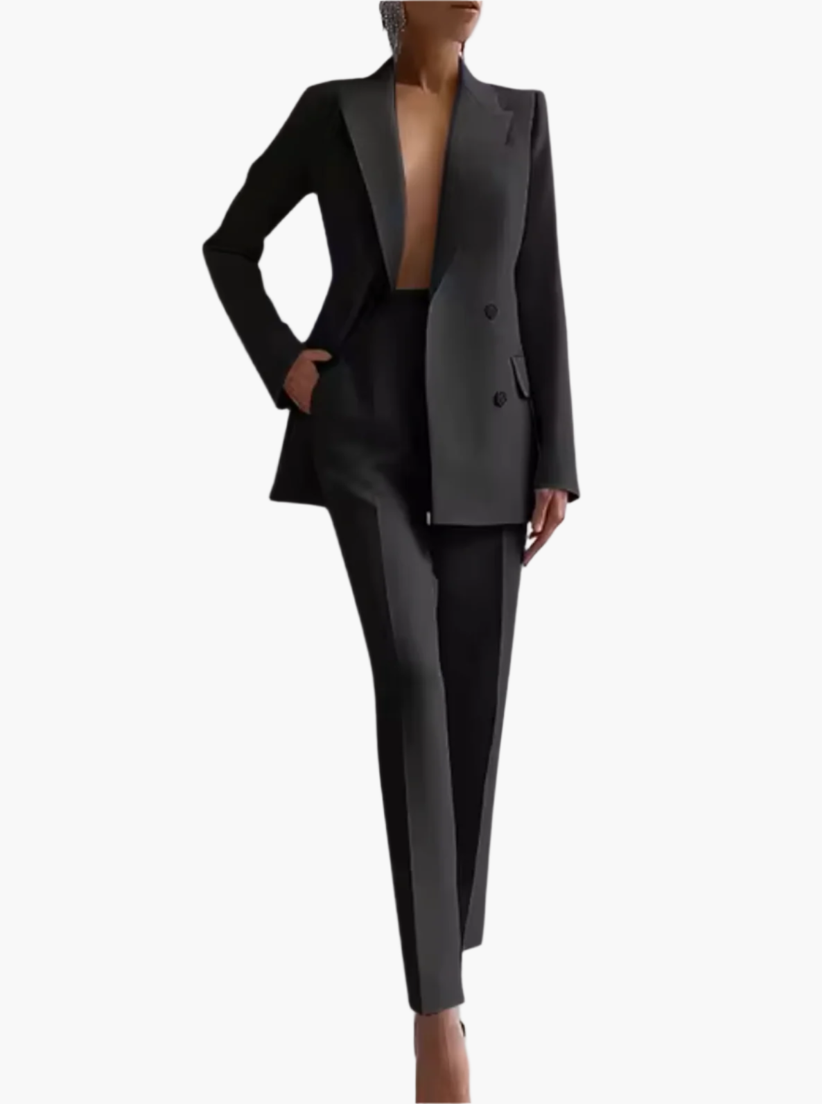 Dames Blazer Broekpak – Elegante Business Suit voor Kantoor en Feestelijke Gelegenheden
