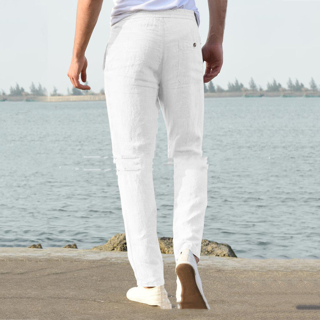 Heren Casual Zomerbroek met Relaxte Pasvorm – Perfect voor Vakantie of Vrije Tijd