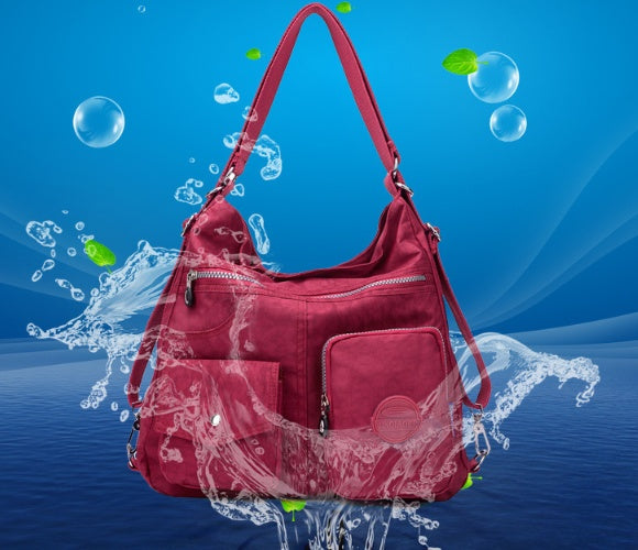 Ruth – Luxe Waterdichte Nylon Schoudertas met Grote Capaciteit